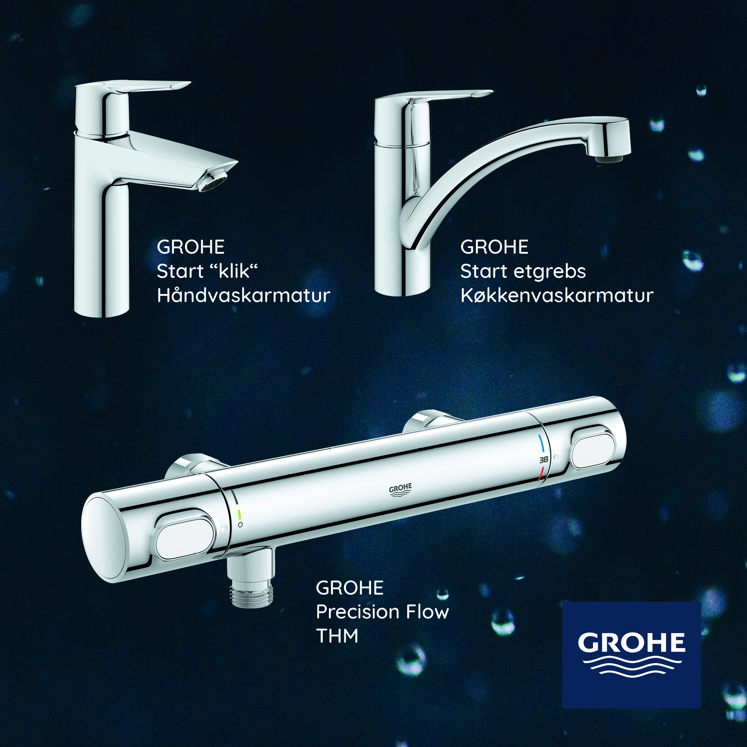 Grohe Vandhaner og termostat