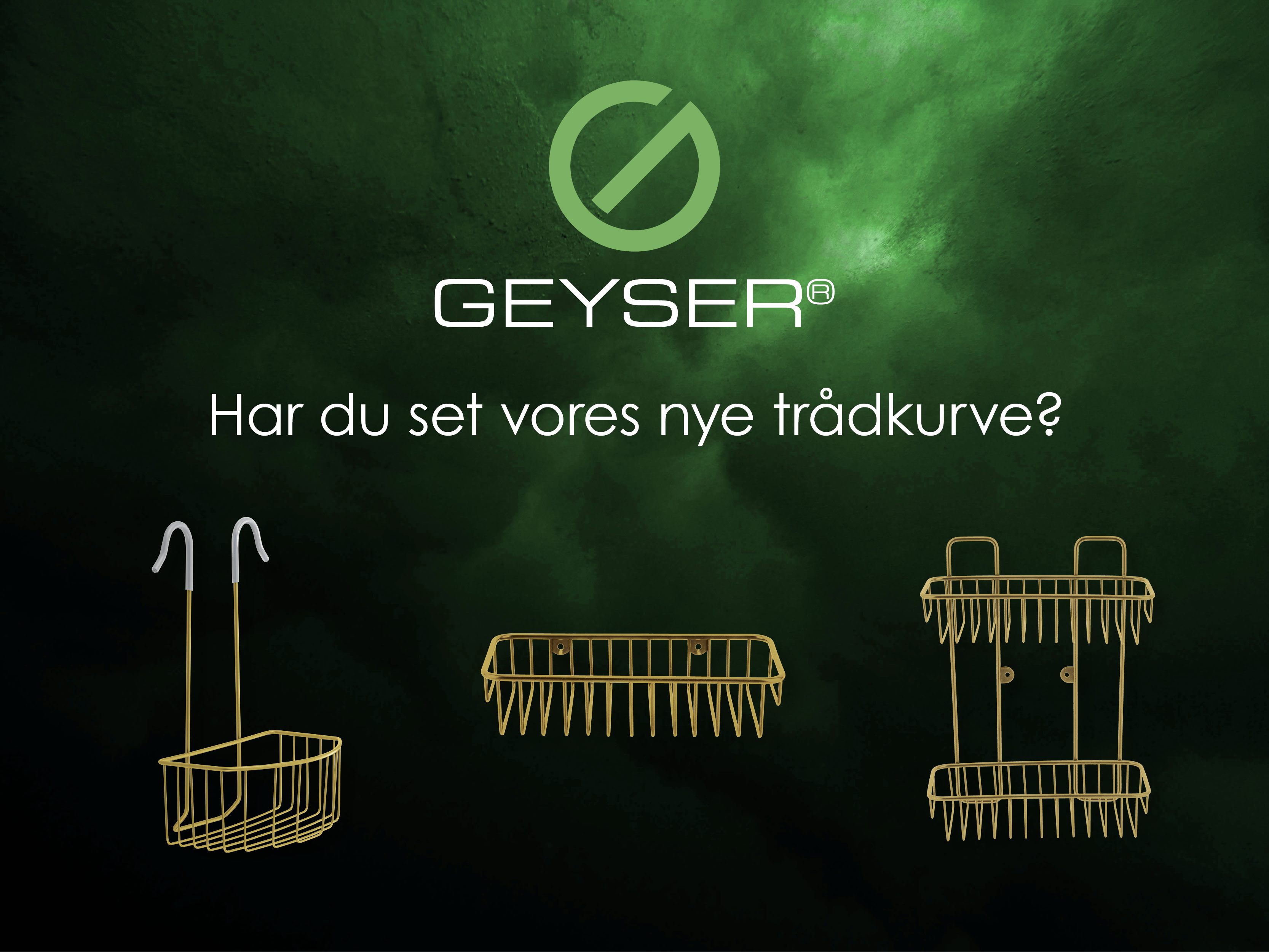 GEYSER® guld trådkurve