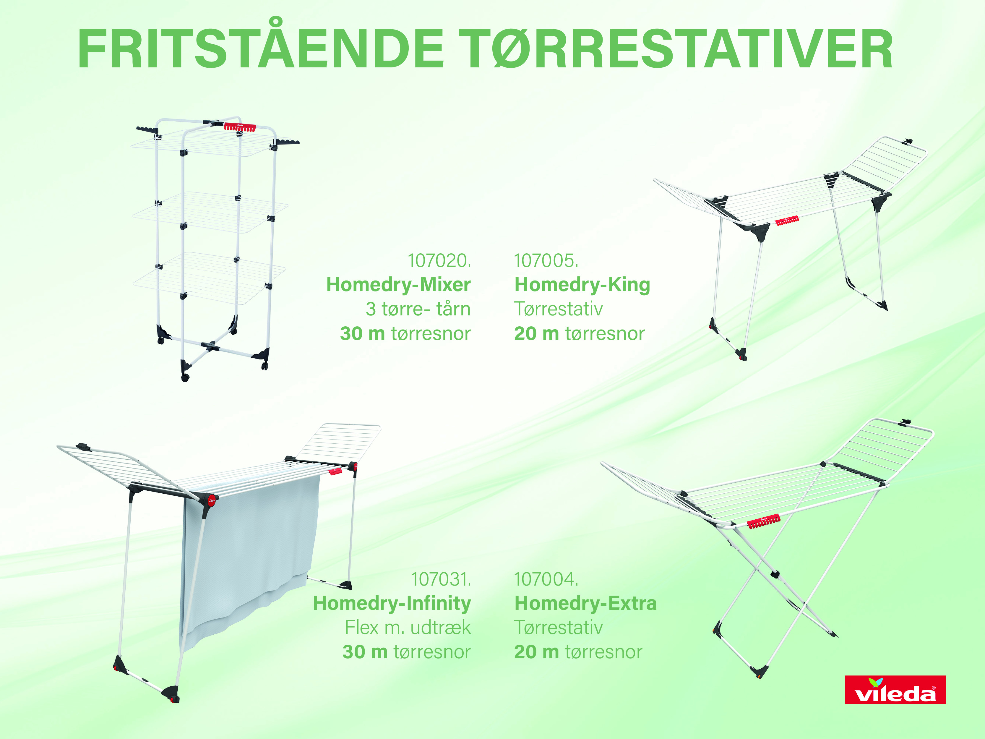 Fritstående tørrestativer