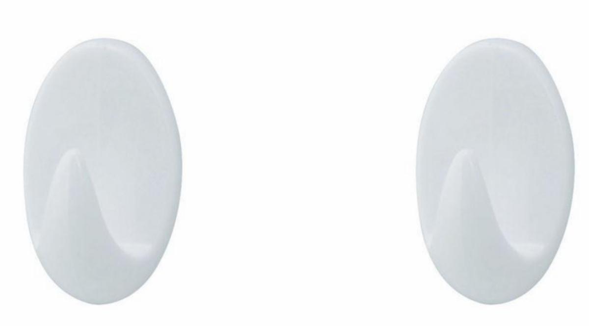 TARGET® ovale kroge - TARGET ovale kroge medium 2 stk. plast hvid