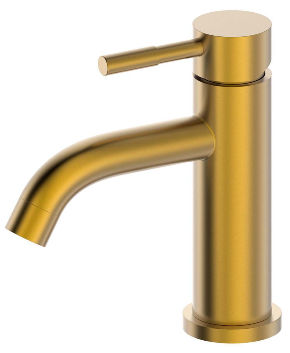 GEYSER® Delta håndvaskarmatur - GEYSER Delta håndvaskarmatur rustfrit stål gold brushed