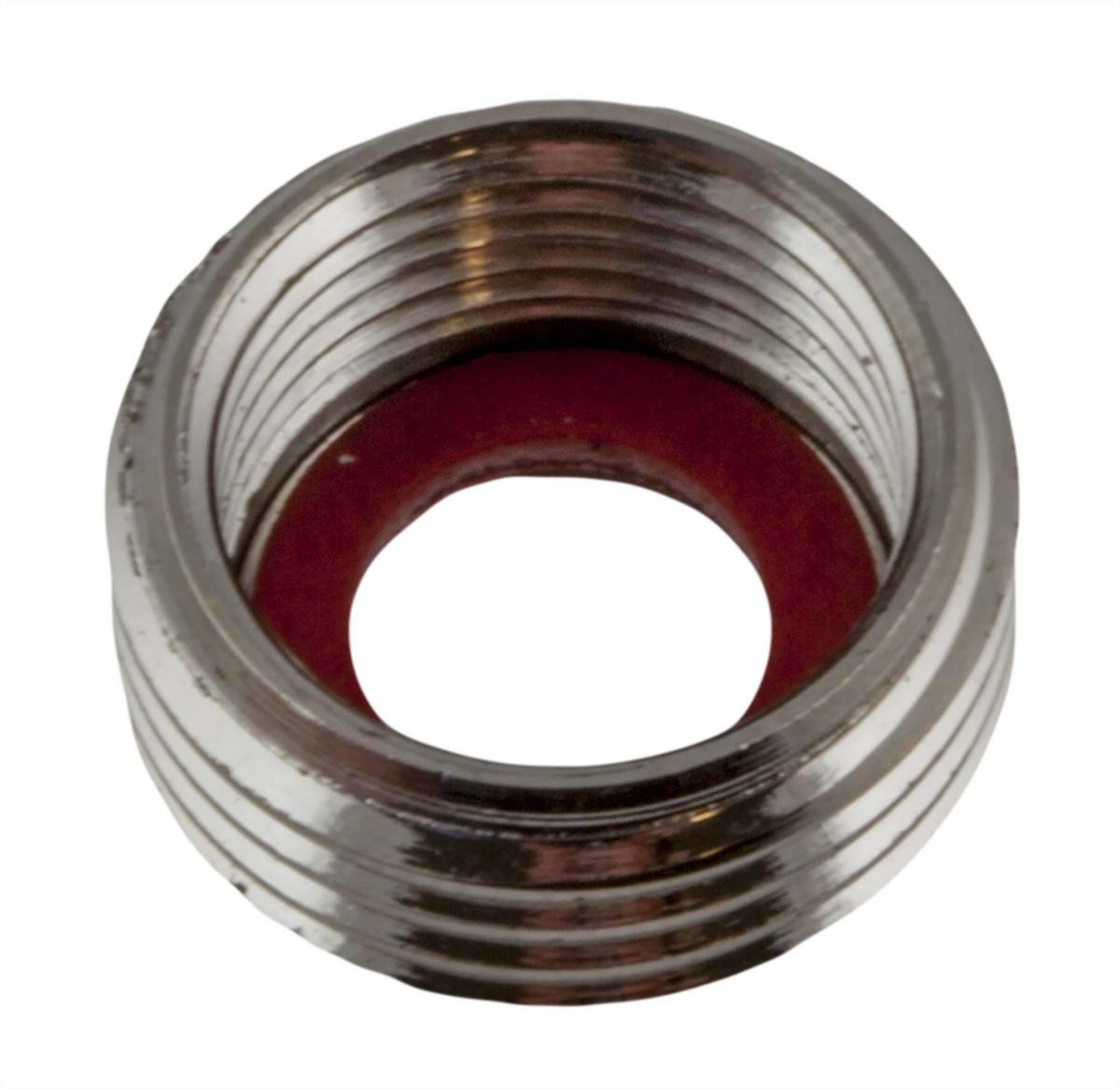 Gevindring 3/8" x 1/2", krom - Gevindring 3/8"x1/2" krom