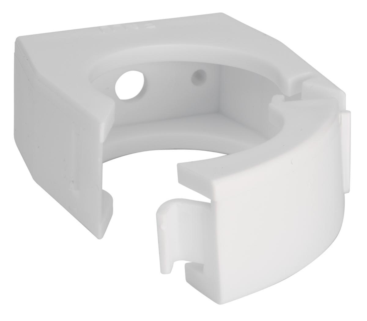 Rørholder plast hvid - Rørholder ABS 40 mm hvid