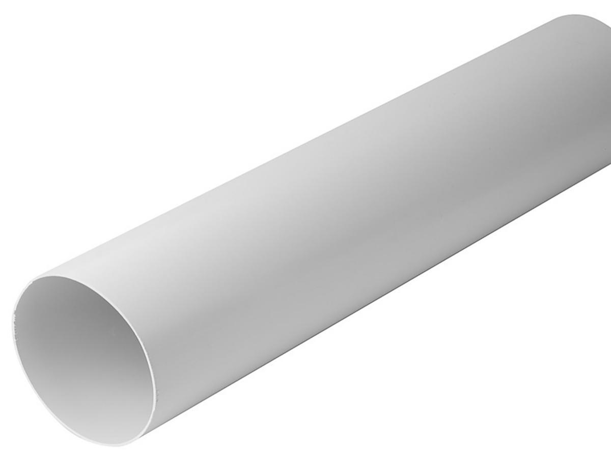 Klimair Luftkanal - Klimair luftkanal Ø125mm 500mm. Hvid plast