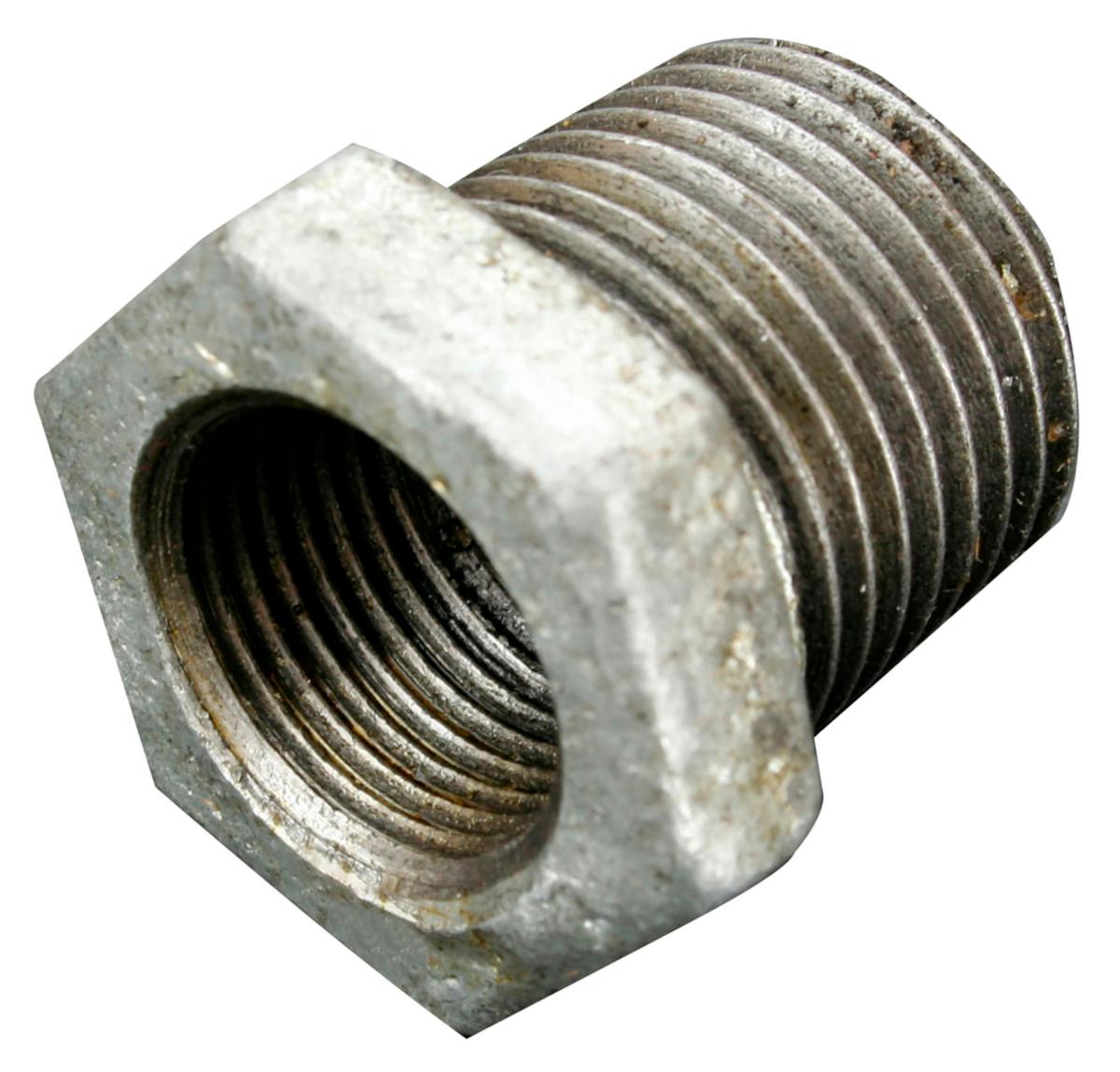 Galvaniseret nippelmuffe - Nippelmuffe 3/4"x1/2" galv. nr.241