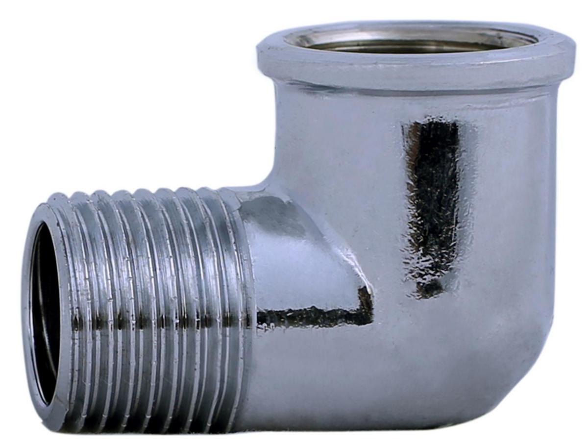 Krom vinkel M/N - Vinkel 1/2" indv. x 1/2" udv. krom
