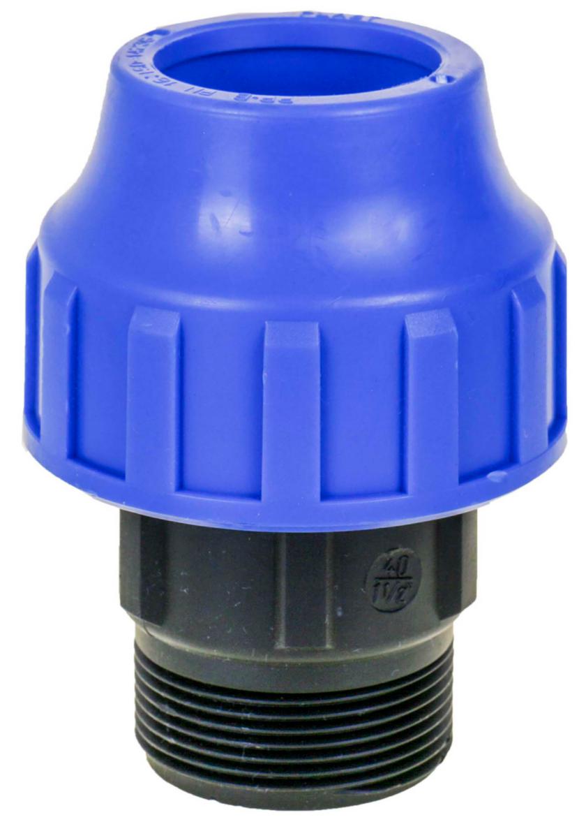 Nippel for PEM - Nippel 3/4 x32 mm til PEM rør