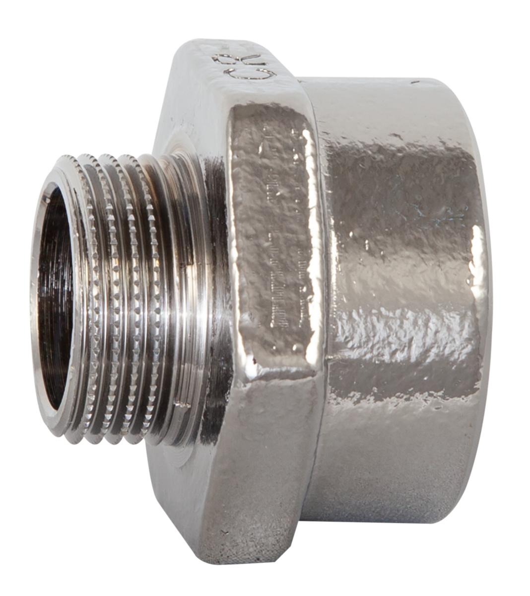 Krom spidsmuffe - Spidsmuffe 1  x 1/2 forkromet