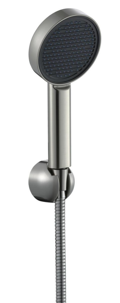 ADORA® Fons 105 Håndbruser med 1,5 m slange, steel look - ADORA håndbruser med slange 1,5 m. med holder. Steel look.
