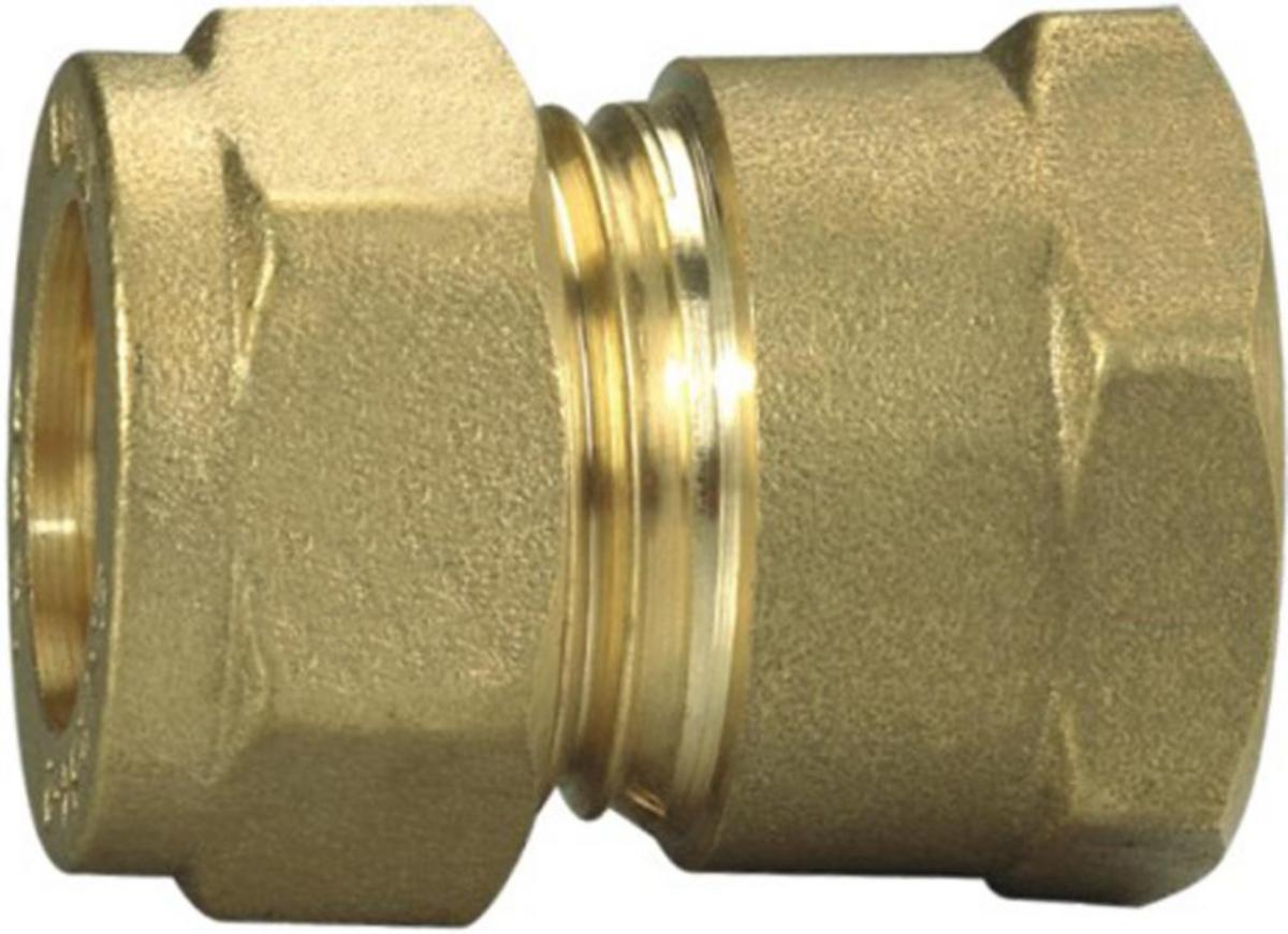 Muffe klemring til kobberrør - Muffe klemring 1/2" x 15 mm messing