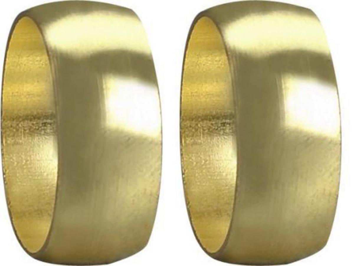 Klemring til kobberrør - Klemring til kobberrør 15 mm 2 stk. messing