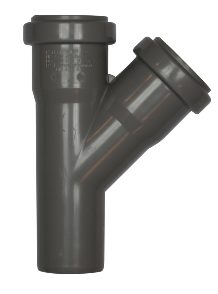 Grå PP grenrør 45 gr. - Grenrør 32x32x45 gr PP grå