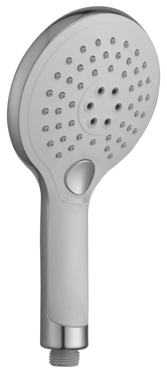 ADORA® Håndbruser 3-spray Ø120, krom/hvid - ADORA Motus 120 håndbruser 3 spray, krom/hvid
