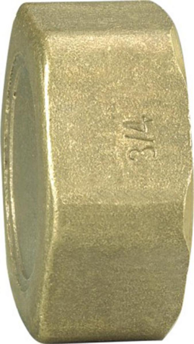 Messing slutmuffe - Slutmuffe 1/2" messing