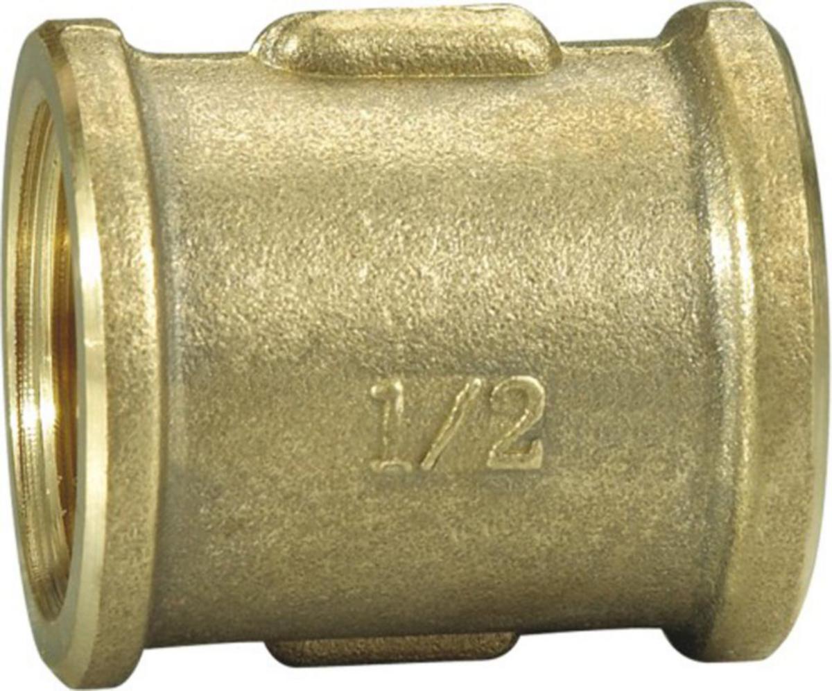 Messing muffe - Muffe 1/2" messing