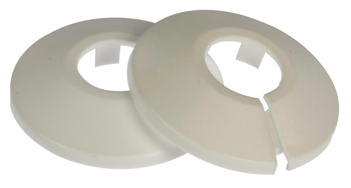 Plastroset delt hvid - Roset 2-delt 1/2" 22 mm 2 stk. hvid plast