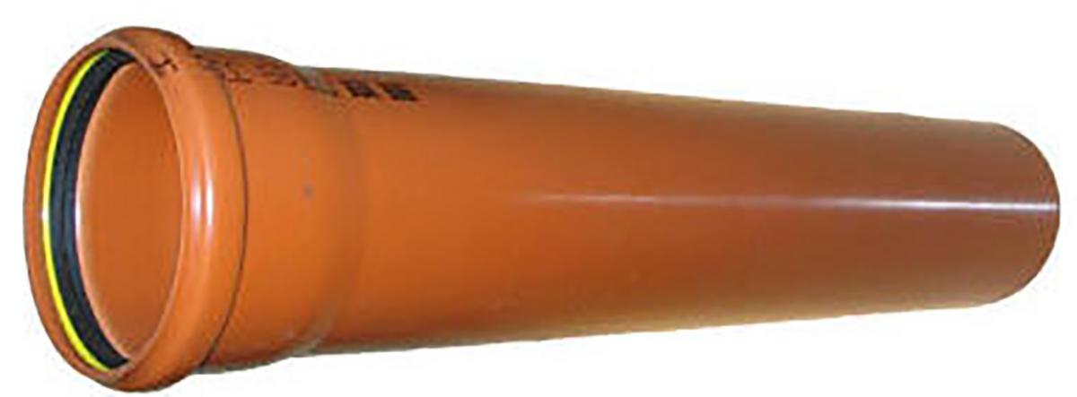 Røde rør - Kloakrør 110x1000 mm rød