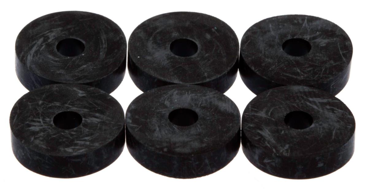 Vandhanepakning med hul - Vandhanepakning med hul 16 mm 6 stk.