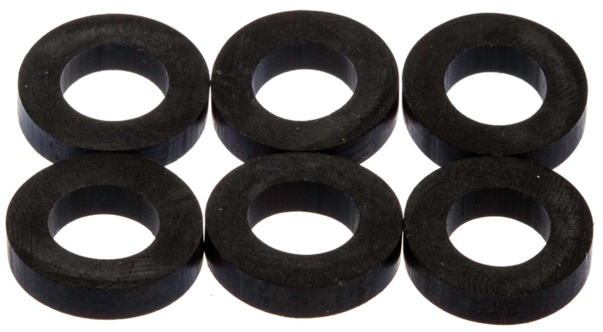 Gummipakning med hul - Gummipakning flad 1/2"x10 mm 6 stk.