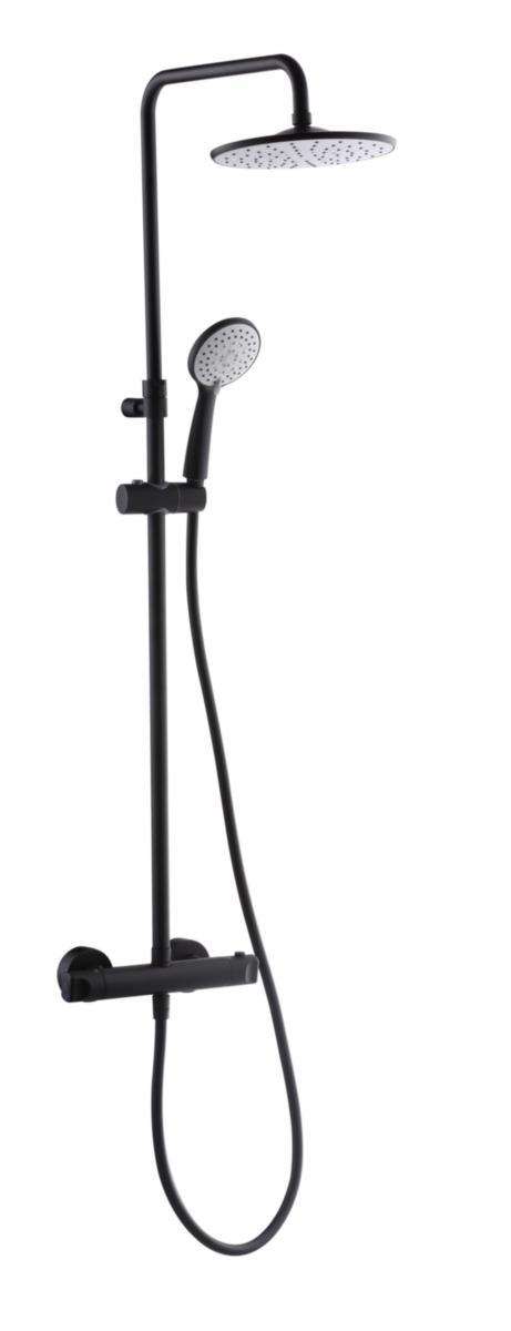 GEYSER® Mini term.brusesæt - GEYSER Mini topbruserterm.sæt TB Ø222mm HB Ø100, sort