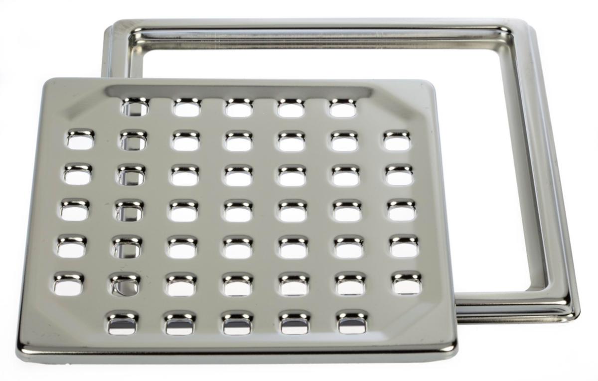 Purus afløbsrist med ramme - PURUS afløbsrist med ramme 140/154.2 mm rustfrit stål
